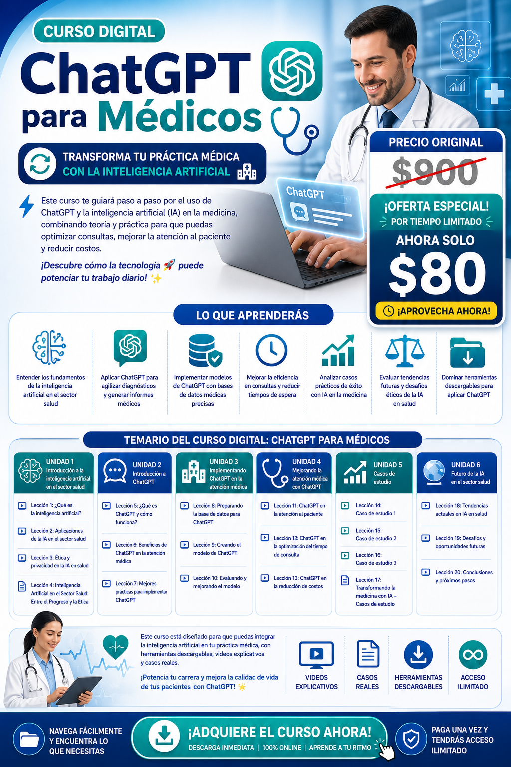 Curso Digital ChatGPT para Médicos